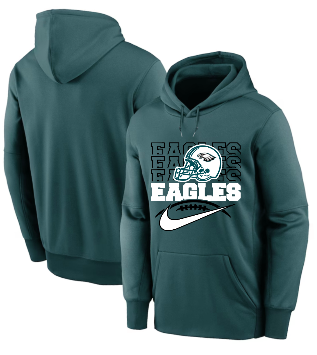 Men 2025 Philadelphia Eagles green hoodie style 16